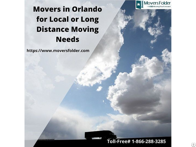 Movers In Orlando For Local Or Long Distance Moving Needs