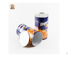 Hot Sale Food Grade Kraft Cylinder Paper Tube Can For Snacks Packaging