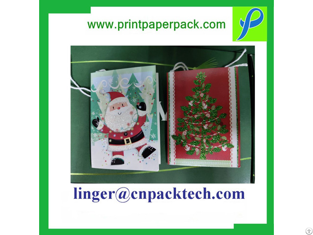 Custom Christmas Greeting Card Festival Gift Decoration Paper Hanger Tag