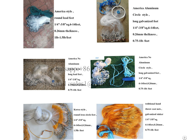 Different Type Of Cast Nets