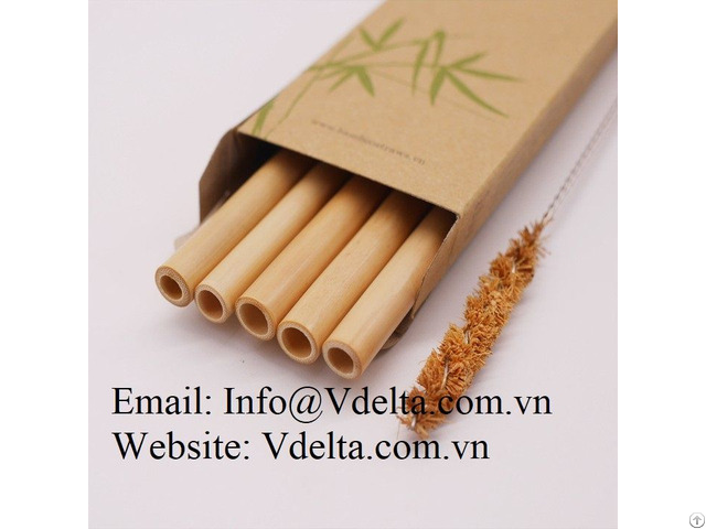 Bamboo Drinking Straw With Logo Engaved High Quality