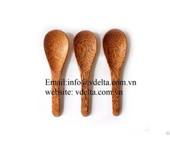 Spoon Made By Coconut Wood In Vietnam