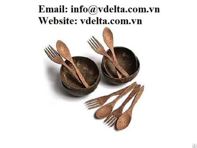 Original Coconut Shell Salad Bowl For Holding Food