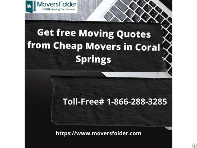 Get Free Moving Quotes From Cheap Movers In Coral Springs