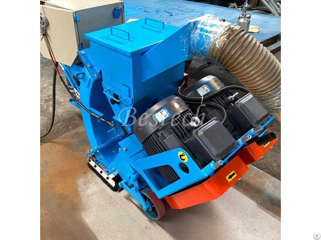 Mobile Ship Deck Rust Removal Shot Blasting Machine