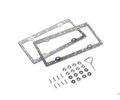 American License Plate Frame With Drill