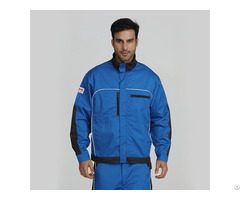 Bright Blue Safety And Anti Static Work Jacket