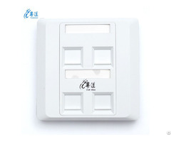 Good Quality Rj45 86 Type 1 2 4 Port Network Faceplate