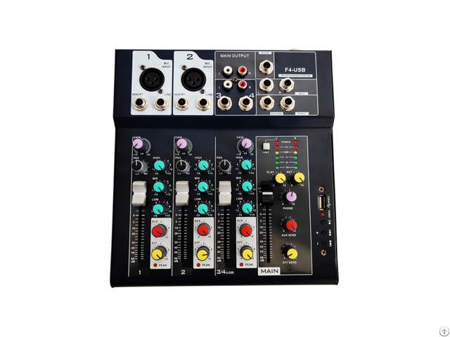 Wholesale Best Quality Professional Mini Audio Mixer With Studio Mixing Console F4