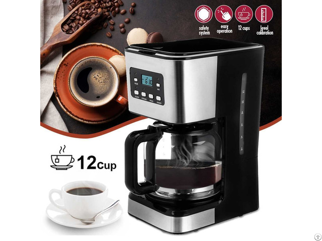 950w 1 5l 12 Cups Multi Functional Coffee Maker With 6 Switches