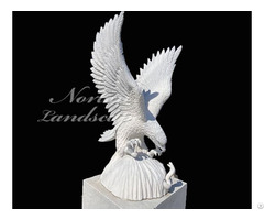 Marble Eagle Sculpture