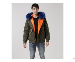 Casual Men Winter Outdoor Spots Warm Breathable Double Side Wear Down Jacket