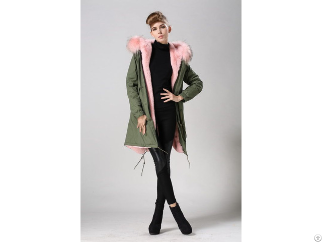 Lovely Style Girls Light Pink Lined Long Parka Breathable Greatcoat