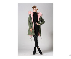 Lovely Style Girls Light Pink Lined Long Parka Breathable Greatcoat