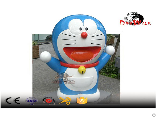 Tall Doraemon Fiberglass Outdoor Decoration Statue