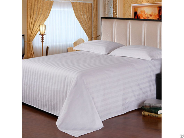 100% Cotton Comfortable Hotel White Bed Sheets