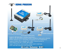 S281 Lora Gateway Gsm 3g 4g Ethernet For Temperature Humidity Monitoring Wireless Sensors