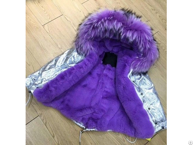 Winter High Quality Silver Child Jacket Girl Sweet Coat New Parka For Kids