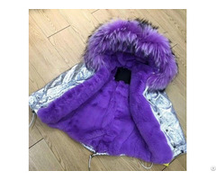 Winter High Quality Silver Child Jacket Girl Sweet Coat New Parka For Kids