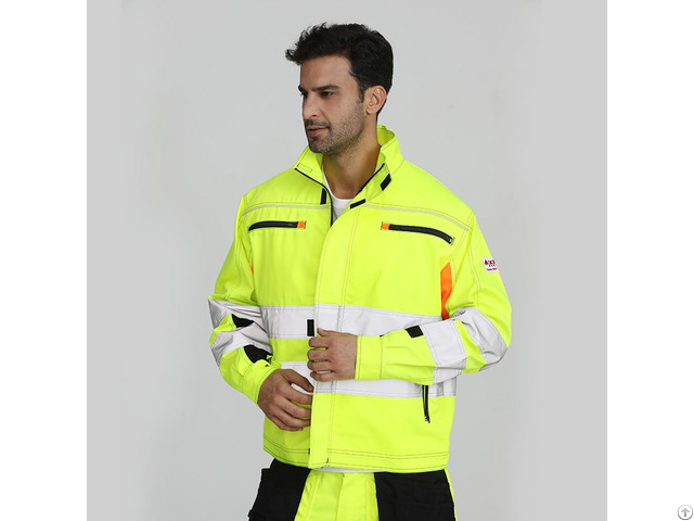 High Visibility Reflective Antistatic Security Workman Jacket