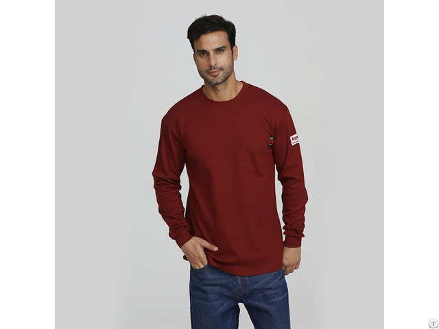 Flame Retardant Crew Neck Work Tee Shirt