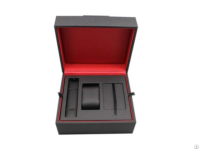 Luxury Black Leather Watch Packaging Box