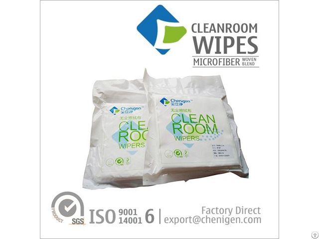 Woven Polyester Nylon Microfiber Blend Cleanroom Wipes