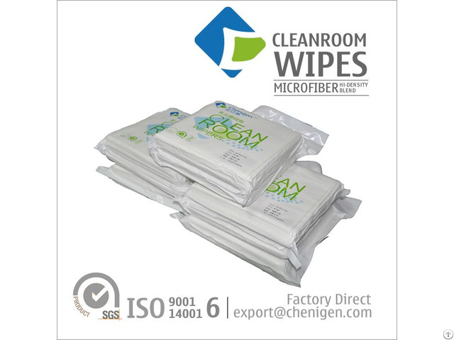 High Density Knit Polyester Nylon Microfiber Blend Cleanroom Wipes