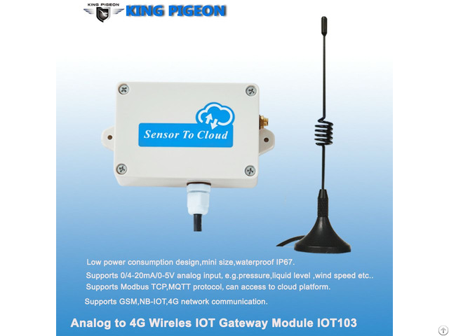 Iot103 Wireless Modbus Mqtt Analog Input Iot Sensor For 4 20ma