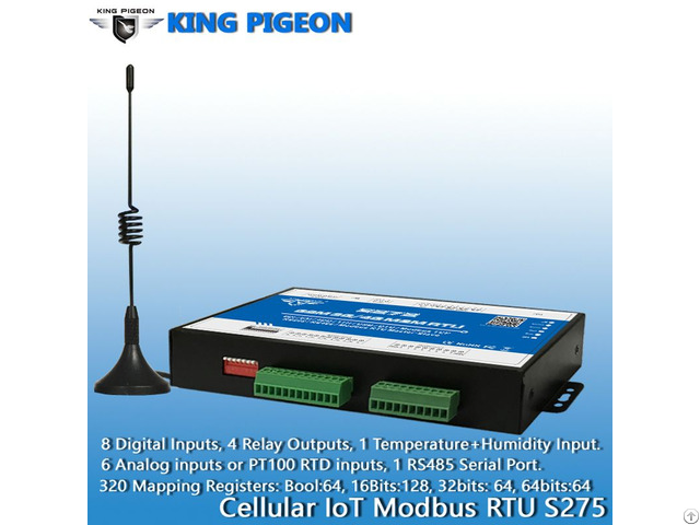 S275 King Pigeon Rs485 Modbus Rtu Scada System Iot M2m Gateway