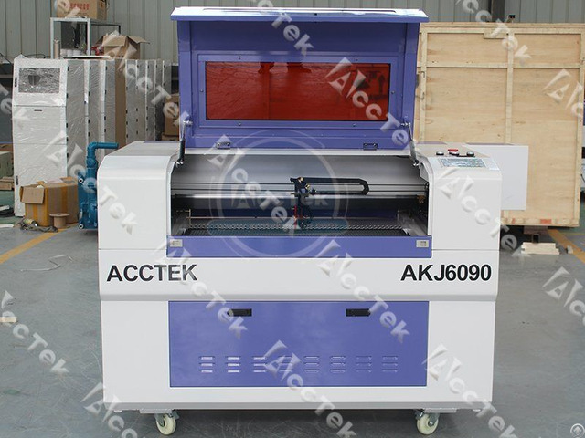 China Wood Laser Cutting Machine For Fabric Akj6090