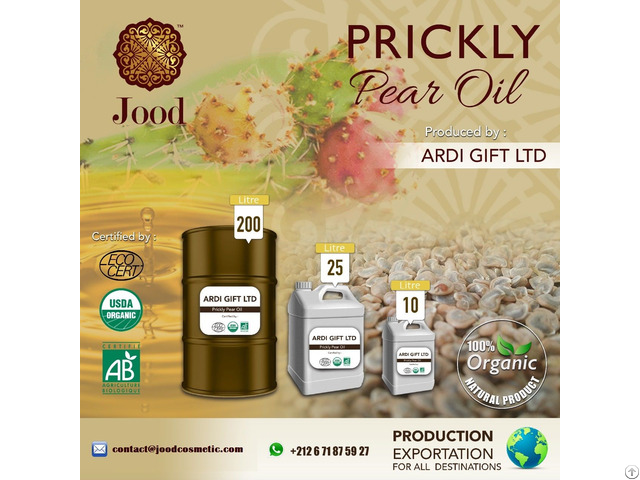 Prickly Pear Seed Oil Morocco Wholesale