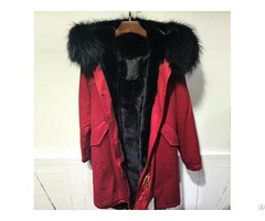 Attractive Style Winter Coat Wear Womens Long Fur Jacket