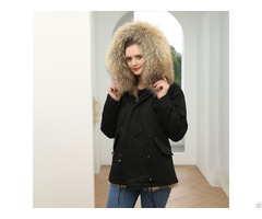 Hot Sale 2020 Thick Warm Fashion Coat Fox Fur Parka Winter Lady