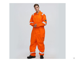 Flame Retardant Cotton Coverall With Pockets On The