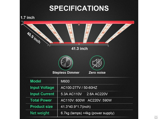 Aglex Led Grow Light 600w