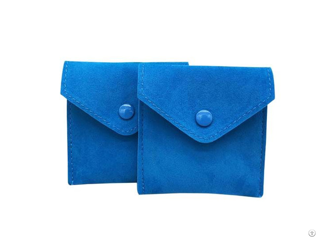 Blue Velvet Jewelry Bag