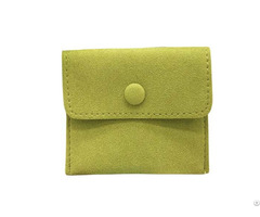 Lime Green Microfiber Jewelry Bag