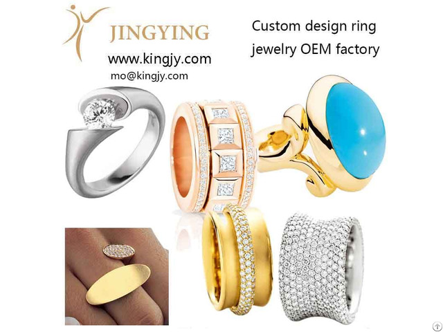 Custom Design Rose Gold Plated Ring Oem Jewelry