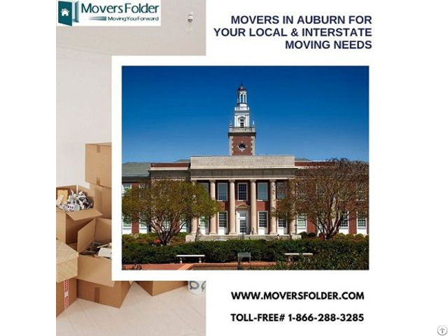 Movers In Auburn For Your Local And Interstate Moving Needs