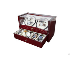 Collection Black Color Watch Winder Wooden