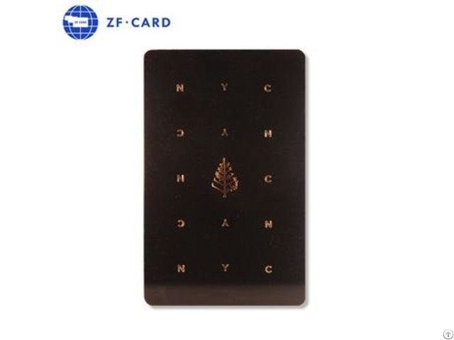 Black Plastic Pvc Card Printed Front And Back Side With Rounded Corners