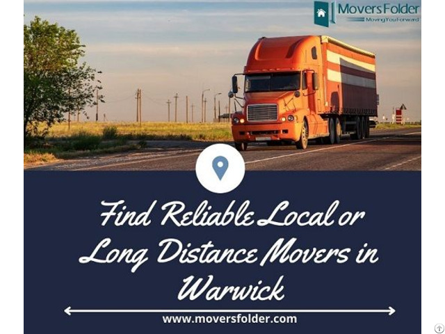 Find Reliable Local Or Long Distance Movers In Warwick