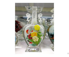 Luxury Home Décorations Hand Painted Glass Arts Ornaments