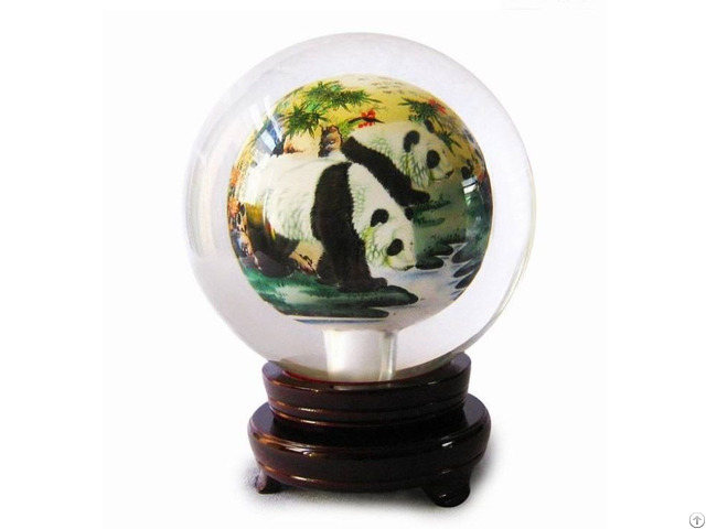 China Inside Painted Crystal Ball