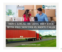 Move Local Or Long Distance With Pro Movers In Sioux Falls