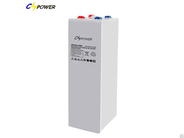 Cspower Deep Cycle 1500ah 250ah And 2v Opzv Tubular Gel Battery For Solar System