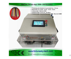 Automatic H05vv F Multi Conductor Cable Stripping Machine
