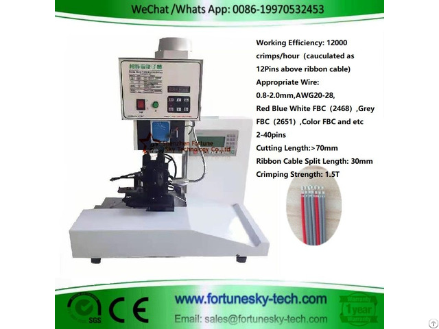 Ribbon Cable Crimping Machine