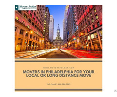 Movers In Philadelphia For Your Local Or Long Distance Move
